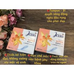Băng vệ sinh TAMPON JESSA sẵn loại 4 giọt 56 cái  và 3 giọt 80 cái