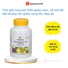 Viên uống tinh dầu hoa anh thảo giúp đẹp ra, cân bằng nội tiết tố, 250 viên