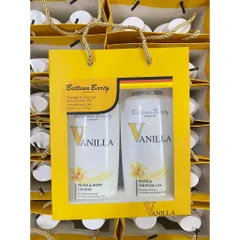 Set dữa tắm và dưỡng thể vanilla làm quà tặng sinh nhật,dịp lễ tết