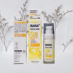 Serum Isana Q10, chống lão hóa, giảm nếp nhăn, nâng cơ mặt và giúp săn chắc da