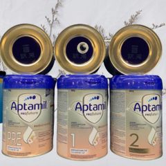Sữa APTAMIL bạc sẵn các số cho bé từ sơ sinh giúp bé dễ hấp thụ sắt, canxi, vitamin, protein và khoáng chất