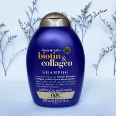 Gội xả BIOTIN COLLAGEN tím giúp mọc tóc,ngăn rụng tóc,xử lý các vấn đề tóc thưa,tóc mỏng,tóc khô,dễ gãy rụng