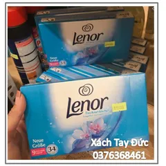 Giấy thơm tủ quần áo LENOR,giúp quân áo giữu mùi lên tới 48h,dùng cho tủ quần áo, tủ giày, hộp 34 tờ