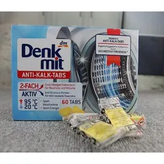 Viên vệ sinh tẩy rửa lồng máy giặt Denkmit, hộp 60 viên