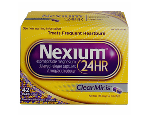 Nexium 24HR 20mg 42 viên minis - Viên uống hỗ trợ giảm trào ngược và ợ nóng, giảm axit dạ dày, một lần mỗi ngày, hiệu quả 24 giờ