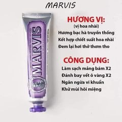 Kem Đánh Răng Marvis Licorice 85ml Chính Hãng Ý