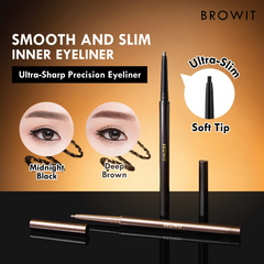 (Hàng Chuẩn) Kẻ Viền Mắt Trong Browit Dạng Sáp Màu Đen Midnight Black 0.1g Chính hãng
