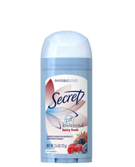(Hàng Chuẩn) Lăn khử mùi sáp Secret PH Balanced Berry Fresh Invisible Solid 73g Chính hãng