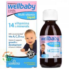 VITAMIN TỔNG HỢP WELLBABY MULTI VITAMIN LIQUID 150ML CHO BÉ TỪ 6 tháng -4 tuổi