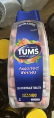 Viên nhai Tums Antacid Assorted Berries 265 viên – giảm ợ nóng 752139