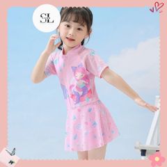 ĐỒ BƠI HỒNG CHO BÉ NỮ CUTE XINH XẮN