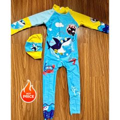 Đồ Bơi Bé Gái Dài Liền Chống Nắng