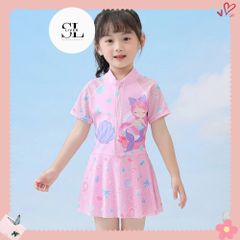 ĐỒ BƠI HỒNG CHO BÉ NỮ CUTE XINH XẮN