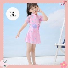 ĐỒ BƠI HỒNG CHO BÉ NỮ CUTE XINH XẮN