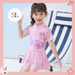 ĐỒ BƠI HỒNG CHO BÉ NỮ CUTE XINH XẮN