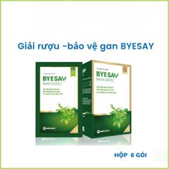 Nước giải rượu ByeSay Nam Dược (hộp 6 túi) giảm say rượu bia, giảm triệuu chứngg, tăng cường chức năng giải độc bảo vệ gan
