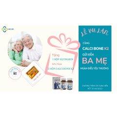 CALCI BONE K2 - hộp 60 viên -bổ sung Canxi từ tảo biển và Vitamin D3 hỗ trợ giảm loãng xương, thoái hóa xương khớp