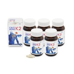 CALCI BONE K2 - hộp 60 viên -bổ sung Canxi từ tảo biển và Vitamin D3 hỗ trợ giảm loãng xương, thoái hóa xương khớp