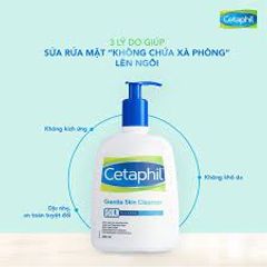 Sữa rửa mặt CETAPHIL Gentle Skin Cleanser giúp làm sạch và làm dịu da (Chai 500ml)