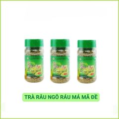 Trà râu ngô rau má - mã đề, hỗ trợ mát gan, giải độc, lợi tiểu (Lọ 150g)