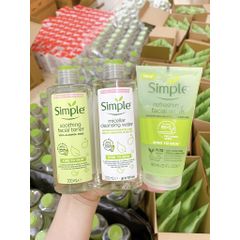 Nước Hoa Hồng Simple Toner Không Chứa Cồn, Dưỡng Ẩm Và Cân Bằng Độ Ẩm Cho Da [Chính Hãng ]200Ml