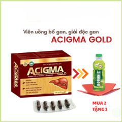 Viên bổ gan, giải độc gan ACIGMA Gold Hỗ trợ giúp thanh nhiệt, giải độc gan, hạn chế tác hại của rượu bia đối với gan