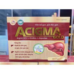 Viên bổ gan, giải độc gan ACIGMA Gold Hỗ trợ giúp thanh nhiệt, giải độc gan, hạn chế tác hại của rượu bia đối với gan
