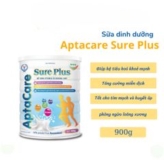 Sữa APTACARE Sure plus bổ sung vitamin và khoáng chất cho người gầy ốm thiếu hụt dinh dưỡng, người cao tuổi cần bồi bổ