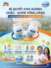 Viên Uống Mivolis Calcium D3 300 Viên - Bổ Sung Canxi & Vitamin D3 Giúp Xương Chắc Khỏe, Thực Phẩm Bổ Sung Cho Mọi Đối Tượng