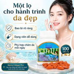 Vitatree Marine Collagen Plus 100 viên - Collagen biển, nhau thai cừu, sữa ong chúa đẹp da