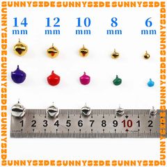 20 Cái Chuông Mini 6mm-8mm-10mm-12mm-14mm Trang Trí Thủ Công Handmade DIY, Làm Lục Lạc Chó Mèo, thú cưng