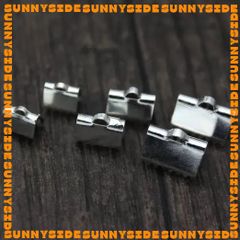 5 Cặp Đầu Kẹp Nối Đầu Dây Răng Cưa Inox Thép Không Gỉ Cao Cấp Làm Trang Sức Handmade DIY