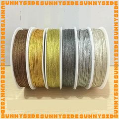 Cuộn Dây Xoắn Ánh Nhũ Lấp Lánh 6 Sợi Đan Vòng Tay Làm Handmade Trang Sức Thắt Vòng Cuộn 20m
