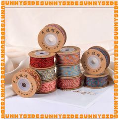 Dây Chỉ Ngũ Sắc Tây Tạng Sợi Cotton Đan Vòng Làm Handmade Trang Sức Thắt Vòng Phong Cách Dân Tộc