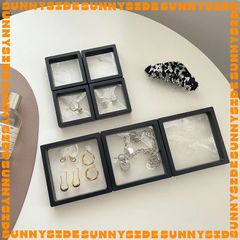Hộp Đựng Trang Sức Màng PE Trong Suốt, Hộp Trang Sức Mini Trưng Bày Nữ Trang