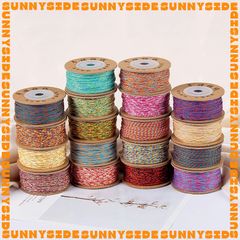 Dây Chỉ Ngũ Sắc Tây Tạng Sợi Cotton Đan Vòng Làm Handmade Trang Sức Thắt Vòng Phong Cách Dân Tộc