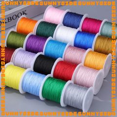 [0.4mm]Dây Dù Dây Cotton Không Co Giãn Đan Vòng Tay Dây Ngọc 71 Đan Vòng Làm Handmade Trang Sức Thắt Vòng Cuộn 35m