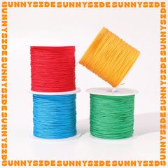[0.4mm]Dây Dù Dây Cotton Không Co Giãn Đan Vòng Tay Dây Ngọc 71 Đan Vòng Làm Handmade Trang Sức Thắt Vòng Cuộn 35m