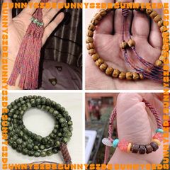 [1.5mm] Dây Chỉ Ngũ Sắc Tây Tạng Sợi Cotton Đan Vòng Làm Handmade Trang Sức Thắt Vòng Phong Cách Dân Tộc