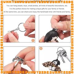 02 Móc Khoá Khoen Tròn Dẹp Loại 1 Bền Màu Móc Chìa Khoá Móc Cài Thú Handmade DIY