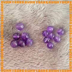 1 Hạt Đá Thach Anh Tím 5A Tự Nhiên 100% Dùng Làm Trang Sức Thủ Công Mix Chuỗi Hạt Xỏ Vòng Tay