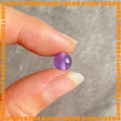 1 Hạt Đá Thach Anh Tím 5A Tự Nhiên 100% Dùng Làm Trang Sức Thủ Công Mix Chuỗi Hạt Xỏ Vòng Tay