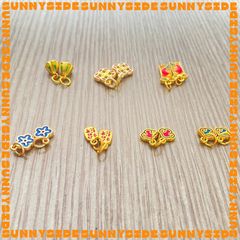 Charm Treo Mạ Vàng Sơn Màu Phụ Kiện Xâu Mix Vòng Tay Phong Thủy Nam Nữ Làm Trang Sức Handmade DIY