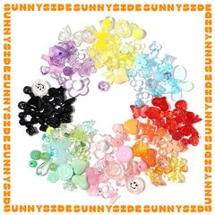 Set 30gr Hạt Cườm Nhựa Mix Ngẫu Nhiên Nhiều Màu Làm Phụ Kiện Trang Sức Handmade DIY