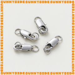 Khoá Càng Cua Mini Mạ Vàng 14K Cao Cấp 10mm Kèm Khoen Tròn Làm Trang Sức Handmade DIY