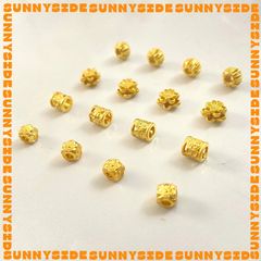 02 Charm Đệm Vàng Cao Cấp Phụ Kiện Xâu Mix Vòng Tay Phong Thủy Nam Nữ Làm Trang Sức Handmade DIY