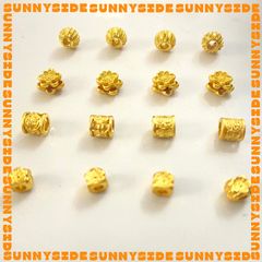 02 Charm Đệm Vàng Cao Cấp Phụ Kiện Xâu Mix Vòng Tay Phong Thủy Nam Nữ Làm Trang Sức Handmade DIY