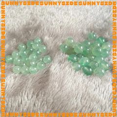 1 Hạt Đá Thach Anh Dâu Tây Xanh 3A Tự Nhiên 100% Dùng Làm Trang Sức Thủ Công Mix Chuỗi Hạt Xỏ Vòng Tay