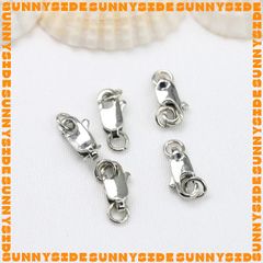 Khoá Càng Cua Mini Mạ Vàng 14K Cao Cấp 10mm Kèm Khoen Tròn Làm Trang Sức Handmade DIY