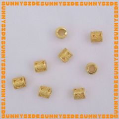 02 Charm Đệm Vàng Cao Cấp Phụ Kiện Xâu Mix Vòng Tay Phong Thủy Nam Nữ Làm Trang Sức Handmade DIY
